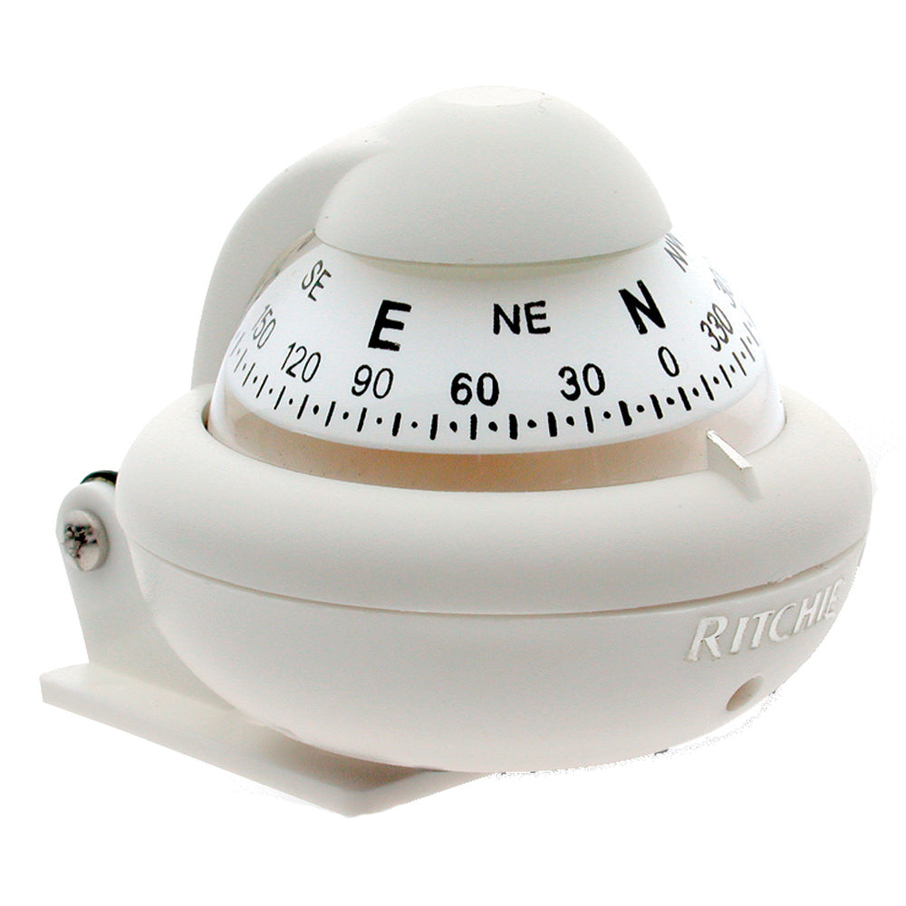 Ritchie X-10W-M RitchieSport Compass - Bracket Mount - White [X-10W-M] - PrepTakers - Survival Guide Information & Products