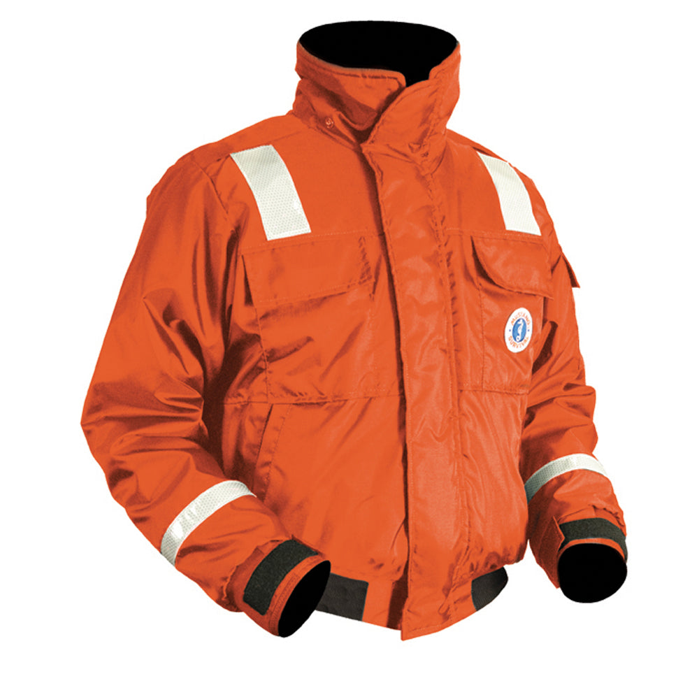 Mustang Classic Flotation Bomber Jacket w/Reflective Tape - Orange - XXL [MJ6214T1-2-XXL-206] - PrepTakers - Survival Guide Information & Products