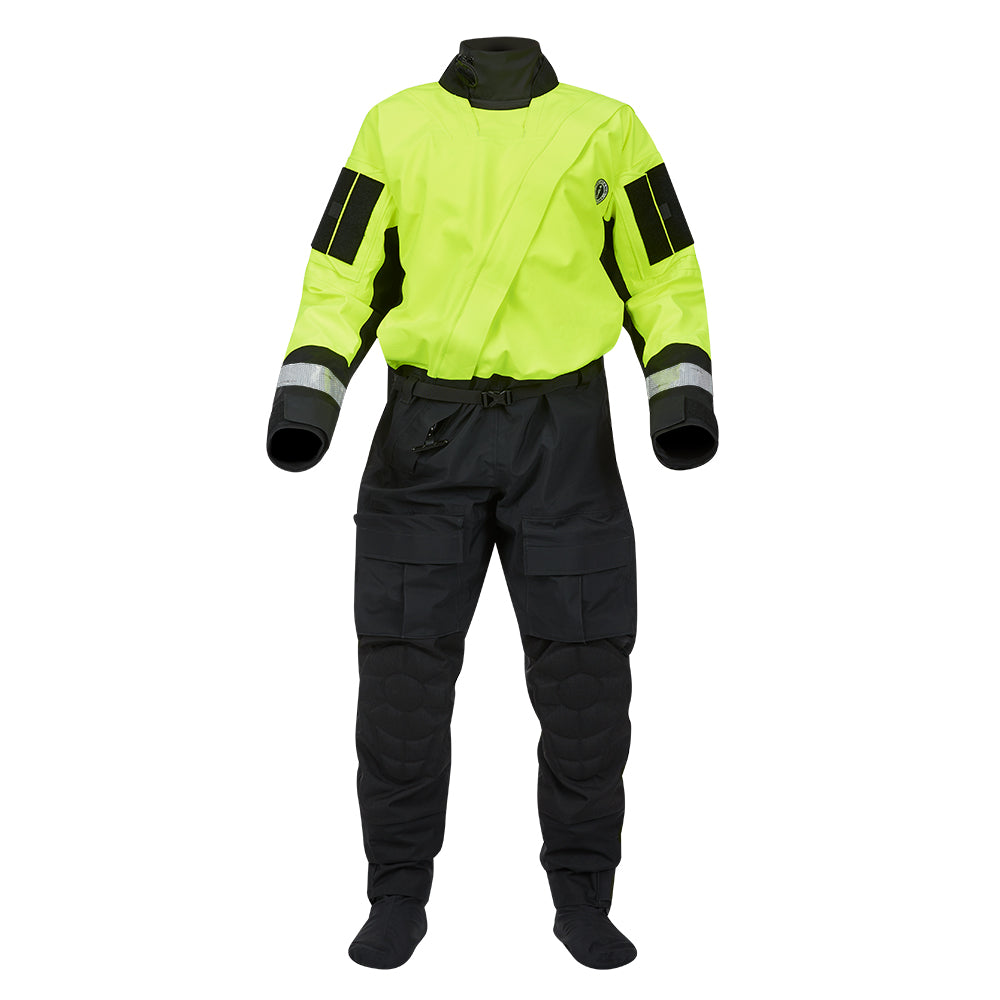 Mustang Sentinel Series Water Rescue Dry Suit - Fluorescent Yellow Green-Black - XXXL Regular [MSD62403-251-3XLR-101] - PrepTakers - Survival Guide Information & Products