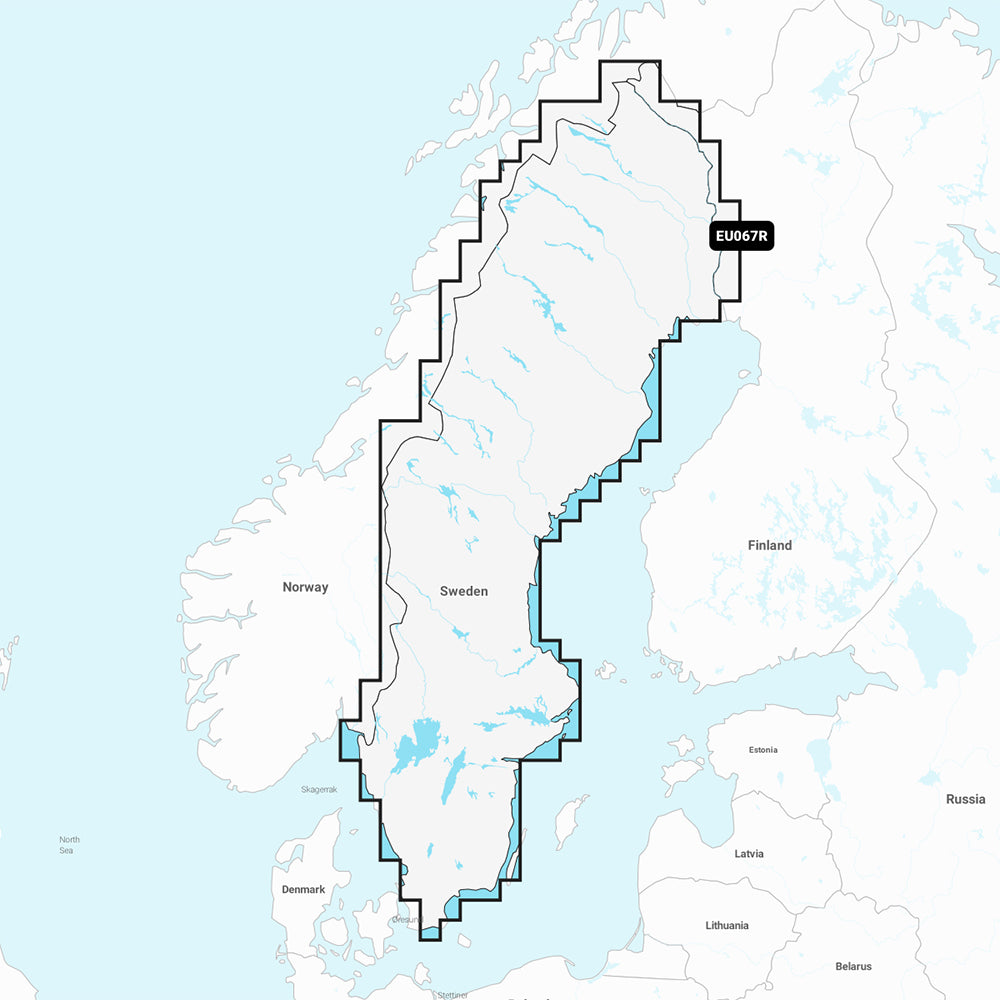 Garmin Navionics+ NSEU067R - Sweden Lakes  Rivers - Marine Chart [010-C1262-20] - PrepTakers - Survival Guide Information & Products