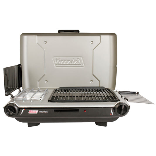 Coleman Deluxe Tabletop Propane 2-in-1 Grill/Stove - 2 Burner [2000038016] - PrepTakers - Survival Guide Information & Products