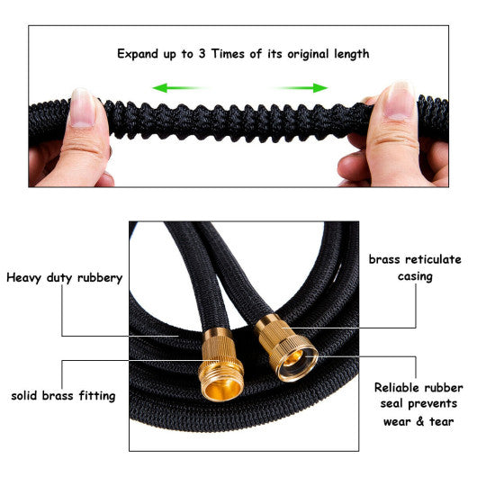 100 FT Expanding Garden Hose Flexible Water Hose - PrepTakers - Survival Guide Information & Products