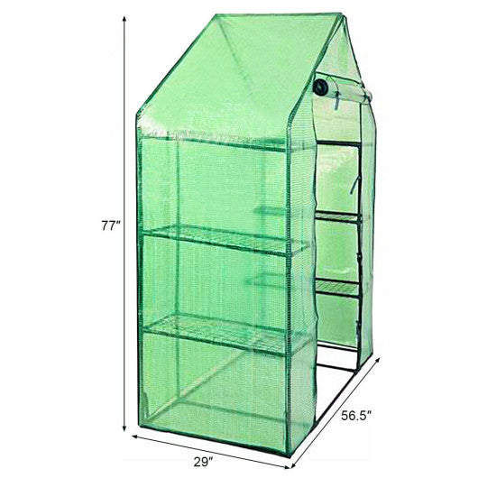 Portable 4 Tier Walk-in Plant Greenhouse with 8 Shelves - PrepTakers - Survival Guide Information & Products