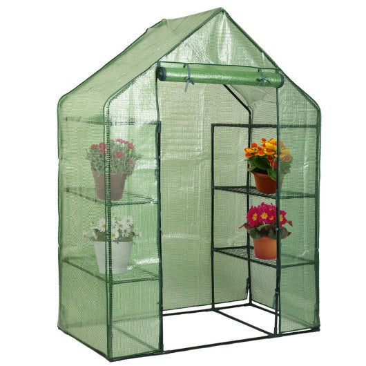 Portable 4 Tier Walk-in Plant Greenhouse with 8 Shelves - PrepTakers - Survival Guide Information & Products